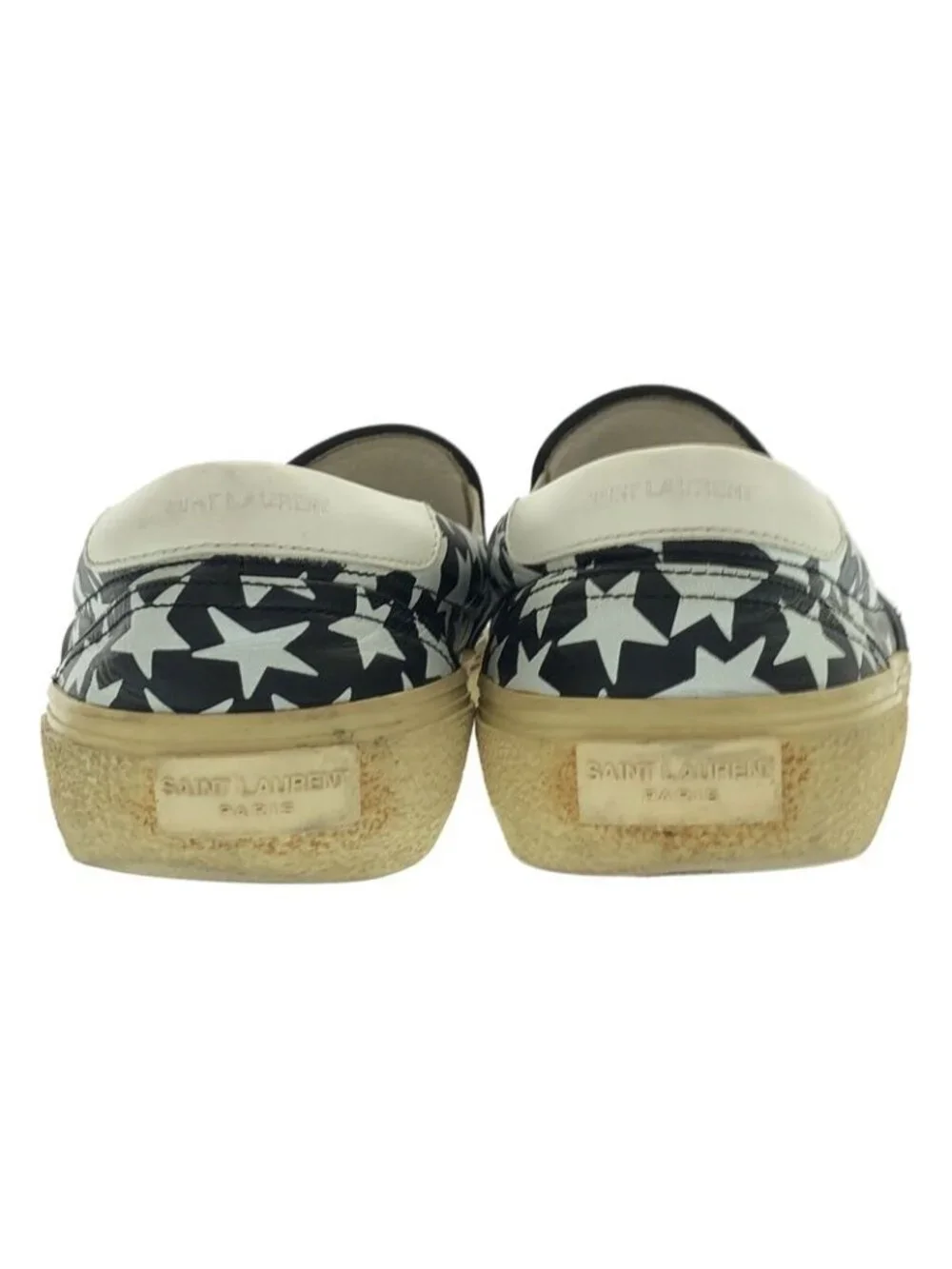 Saint Laurent Paris Star Slip on Sneakers Black 42 - Picture 3 of 8